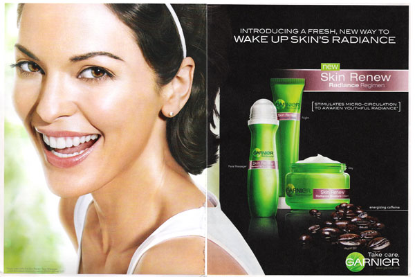 Alana de la Garza for Garnier beauty ads