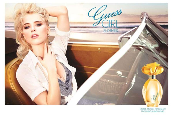 Amber Heard Guess Girl Summer Ad