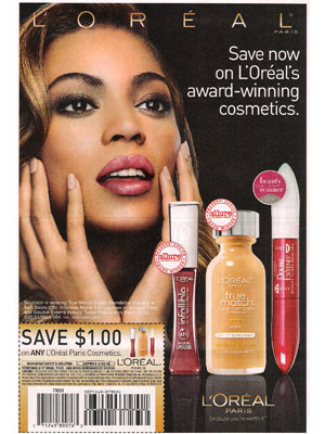 Beyonce Knowles for Loreal