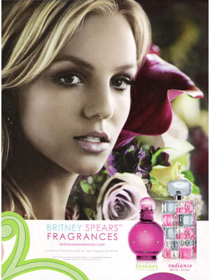 Britney Spears celebrity perfumes ads