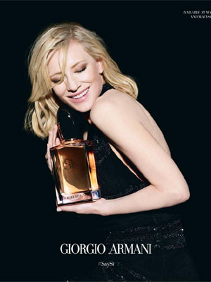 Cate Blanchett Armani Perfume Ads