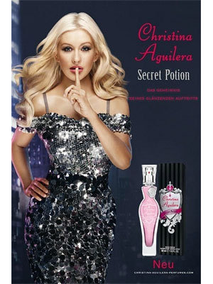 Christina Aguilera Secret Potion Perfume celebrity endorsements