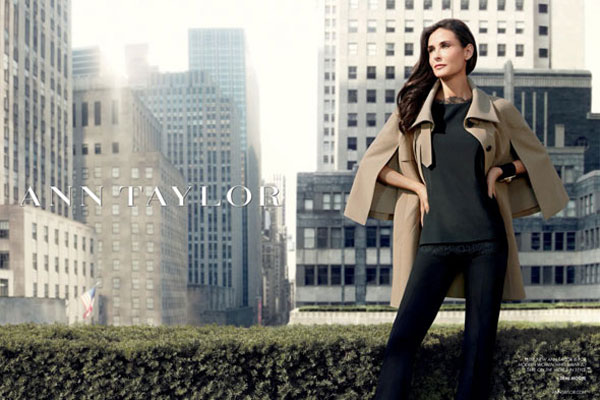 Demi Moore Ann Taylor Fall 2011 celebrity endorsement ads