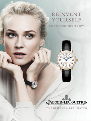 Diane Kruger Jaeger LcCoultre endorsement celebrity ads