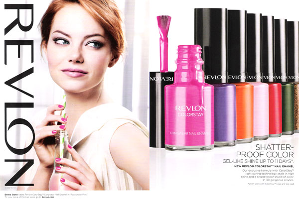 Emma Stone Revlon nail polish celebrity endorsements