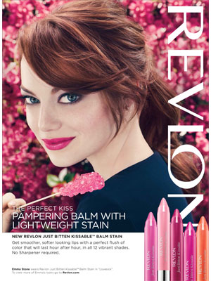 Emma Stone Revlon makeup celebrity endorsements