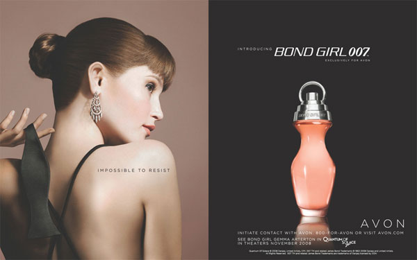 Gemma Arterton for Bond Girl 007 Avon fragrances celebrity endorsements