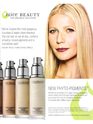 Gwyneth Paltrow Juice Beauty Ads