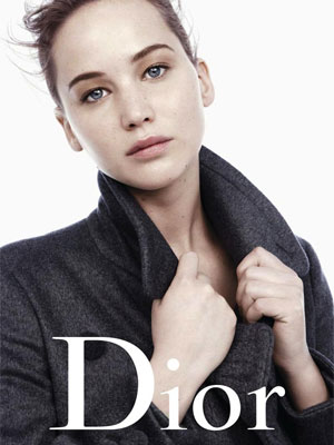 Jennifer Lawrence Dior celebrity fashion ads
