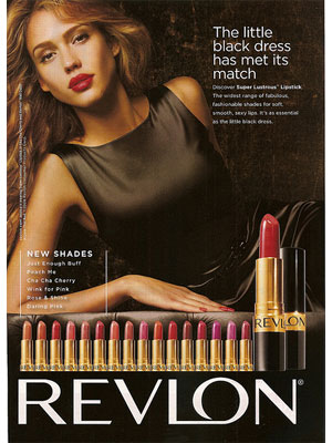 Jessica Alba, Revlon lipstick