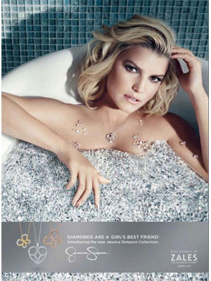 Jessica Simpson Zales Jewelry Collection celebrity fashions