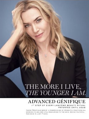 Kate Winslet Lancome Advanced Genifique Ads