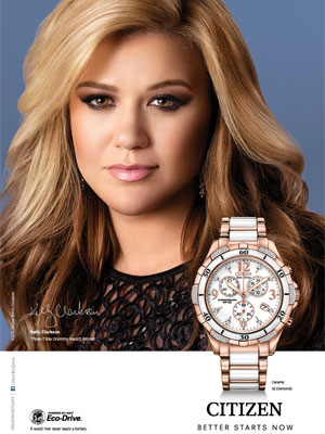 Kelly Clarkson Citizen Watch Ad