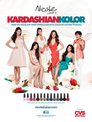 Kim Kardashian Kolor OPI celebrity endorsement ads