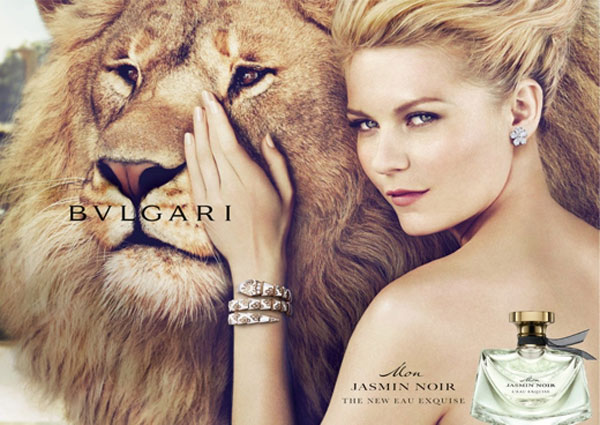 Kirsten Dunst Bulgari Mon Jasmin Noir L'Eau Exquise Perfume celebrity endorsements