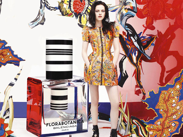 Kristen Stewart Balenciaga Florabotanica perfume celebrity endorsement ads