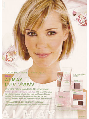 Leslie Bibb, Almay Pure Blends Makeup