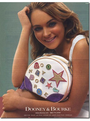 Lindsay Lohan, Dooney & Bourke handbags