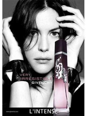 Liv Tyler Very Irresistible L'Intense Givenchy fragrance celebrity endorsements