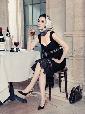 Lucy Liu Bruno Magli Celebrity Fashion Ads