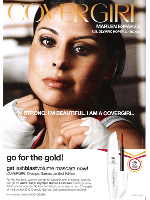 Marlen Esparza Covergirl mascara 2012 olympics