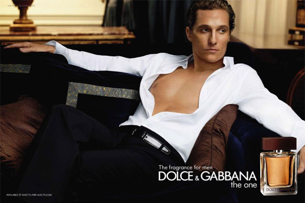 Matthew McConaughey for Dolce & Gabbana The One fragrance
