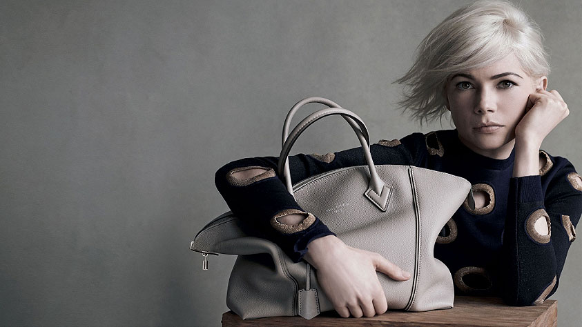 Michelle Williams Models Capucines Bags for Louis Vuitton Ads