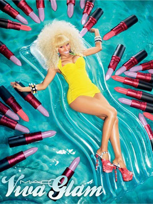 Nicki Minaj for MAC Viva Glam celebrity endorsement ads