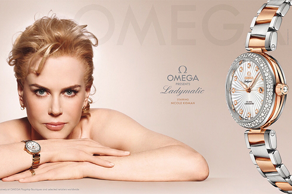 Nicole Kidman Omega watch celebrity fashion ads