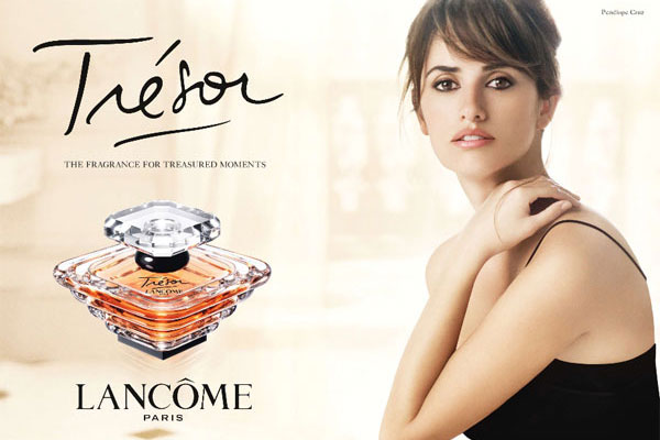 Penelope Cruz for Lancome Tresor Fragrance