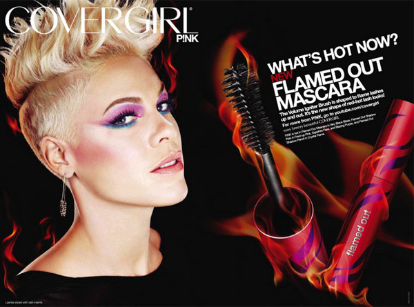 Pink CoverGirl ad celebrity endorsements