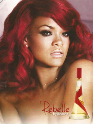 Rihanna Rebelle Perfume celebrity endorsement advertisements