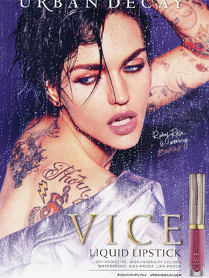 Ruby Rose Urban Decay Makeup Ads