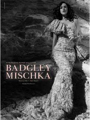 Rumer Willis Badgley Mischka Spring fashions celebrity endorsements