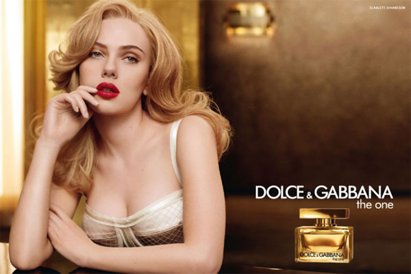 Scarlett Johansson Dolce & Gabbana The One celebrity endorsements