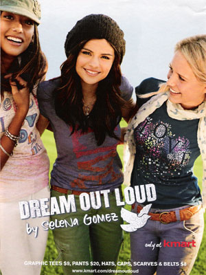 Selena Gomez Dream Out Loud celebrity fashions endorsements