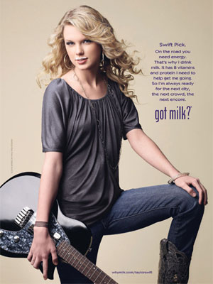 Taylor Swift Got Milk? 2010