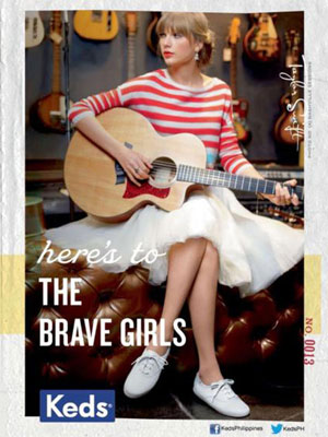 Taylor Swift Keds celebrity endorsement ads