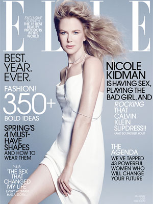 Nicole Kidman Elle January 2015 Cover Photo