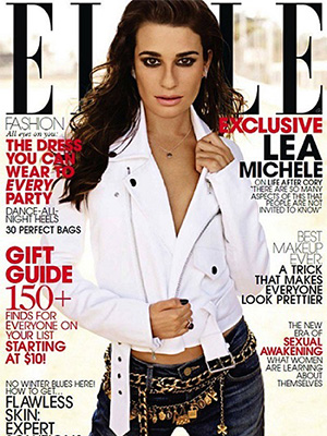 Lea Michele Elle Magazine December 2013