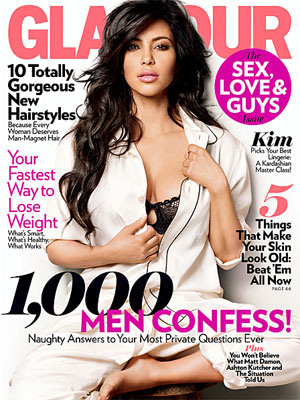 Kim Kardashian Glamour Magazine February 2011