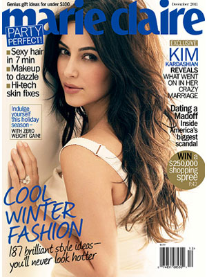 Kim Kardashian Marie Claire Magazine December 2011