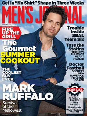 Mark Ruffalo Men's Journal Magazine June 2013