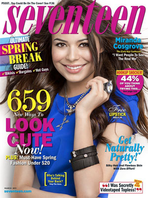 Miranda Cosgrove Seventeen Magazine March 2011
